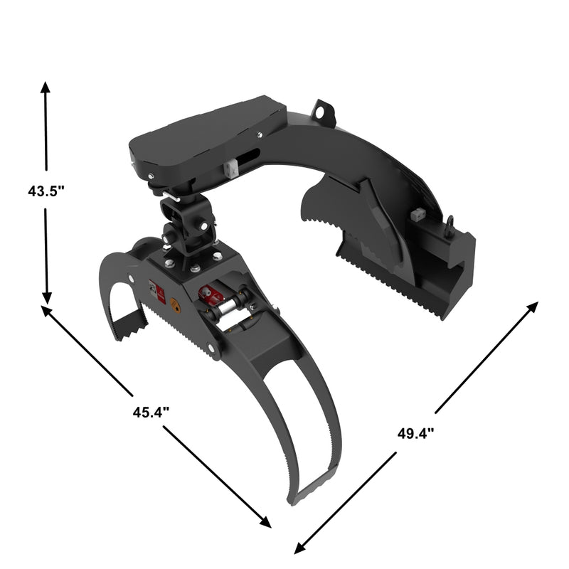 Mini Skid Steer Mount Log Grapple LANDY