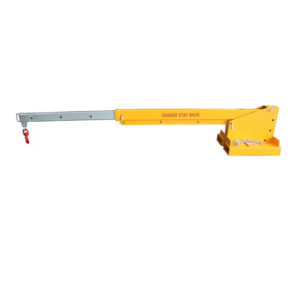 Fork Mounted Telescoping Crane Jib Boom, Forklift Jib Boom Crane, Adju