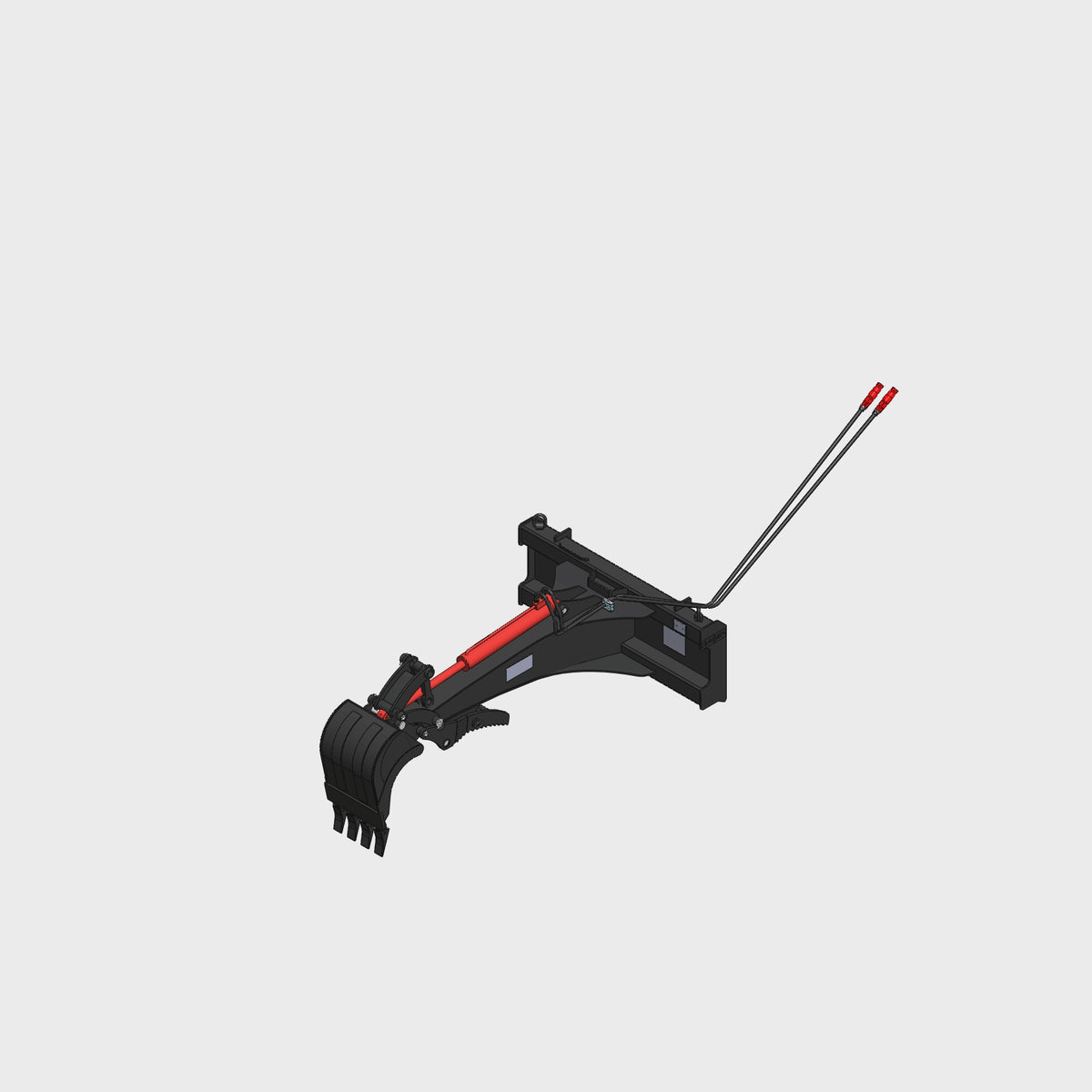 Skid Steer Backhoe Digger Bucket Attachment with 15" Bucket, Universal