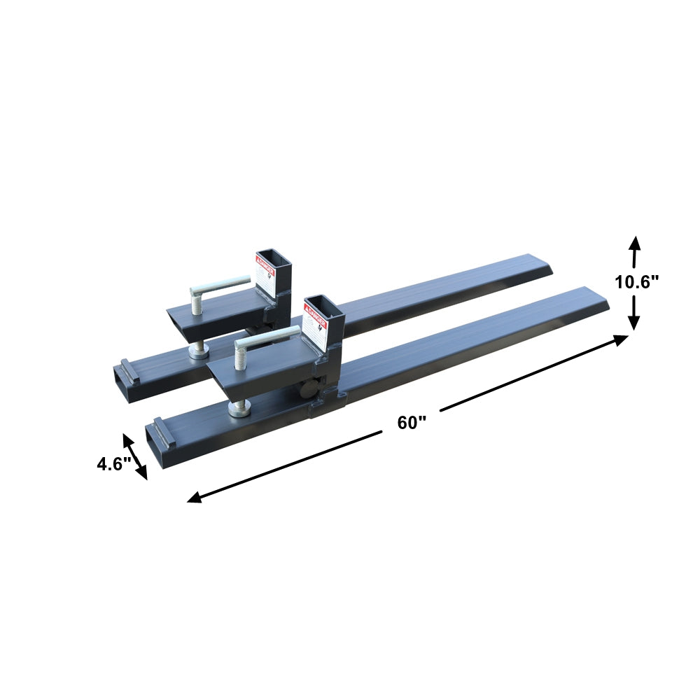 4000lb Capacity Clamp on Pallet Forks for Tractor Skid Steer Loader LANDY