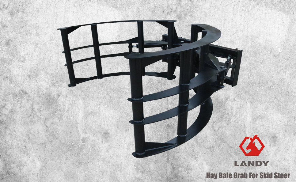 Round Hay Bale Grab for Skid Steer