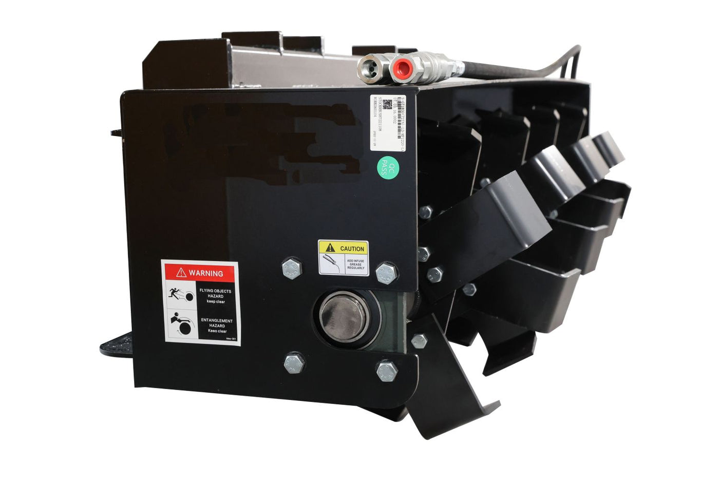 72" Skid Steer Soil Cultivator Light Duty Hydraulic Roto Tiller