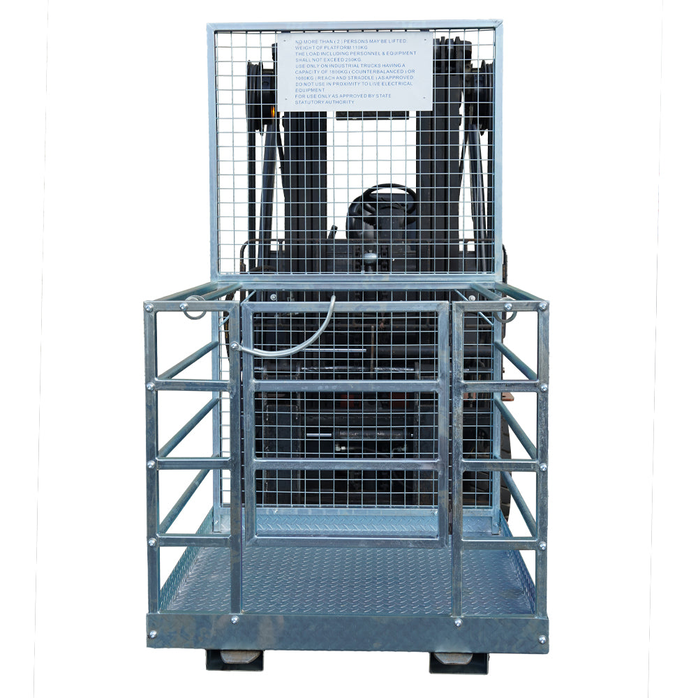 48'' x 45'' 2 Person Forklift Safety Lift Platform Cage