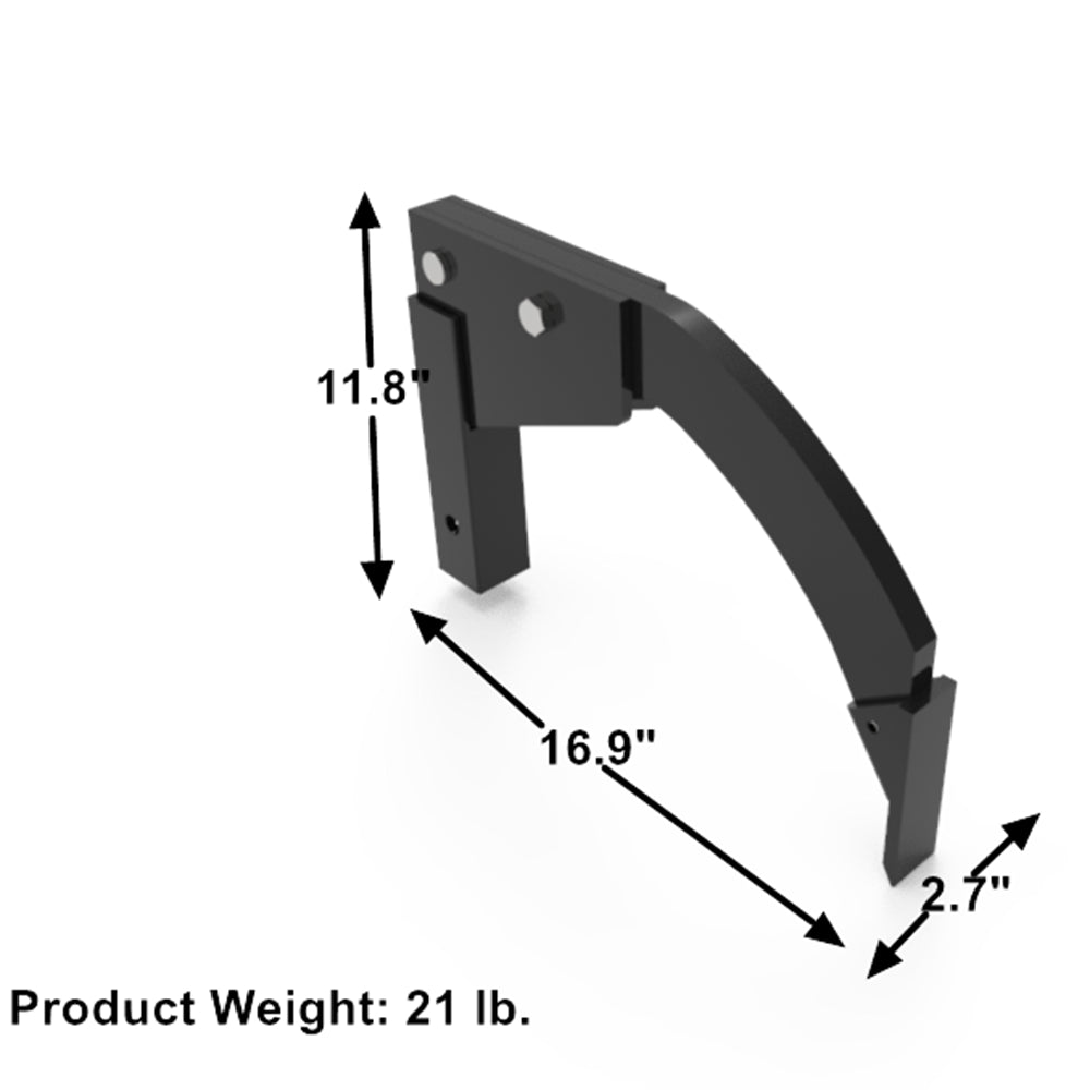 Hitch Receiver Mounted Ripper V2 Used with Category 0 and 1, 3 Point H