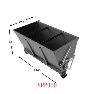 Skid Steer Hydraulic Salt Spreader Attachment for Tractor Front Loader SPR350