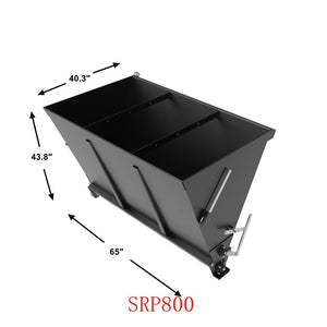 Skid Steer Hydraulic Salt Spreader Attachment for Tractor Front Loader SPR800