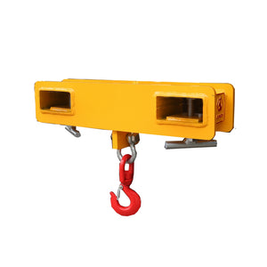 4000lbs Capacity Forklift Lifting Hoist Hook, Yellow Forklift Mobile Crane Hook with Heavy Duty Load Hook
