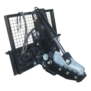 Skid Steer Hydraulic Rotating Cutting Tree Shears Attachments, Universal Mount Quick Attach
