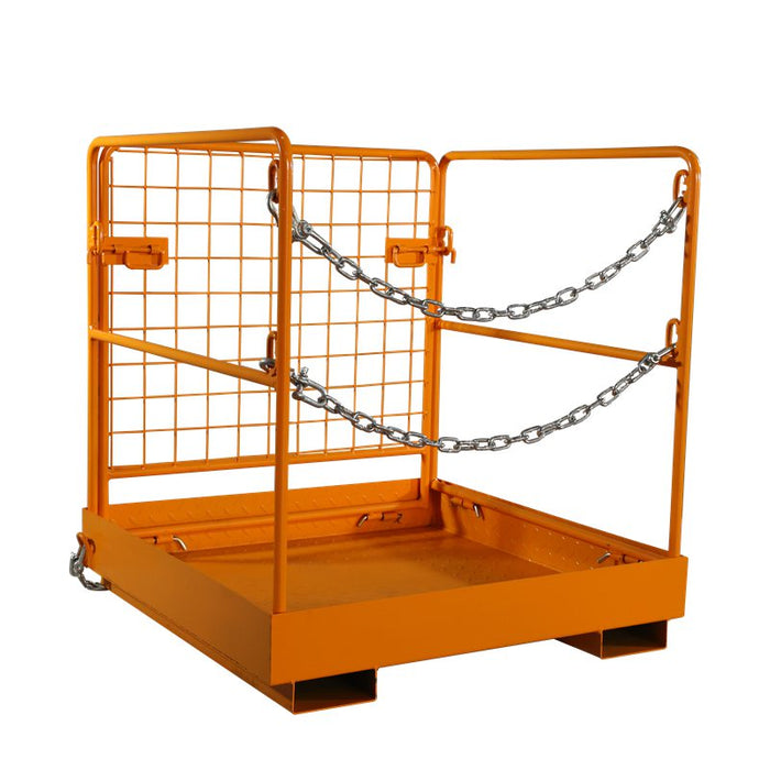 Forklift Safety Cage 36"x36" Heavy Duty Forklift Man Basket 1150lbs Capacity Forklift Work Platform Provide Safety