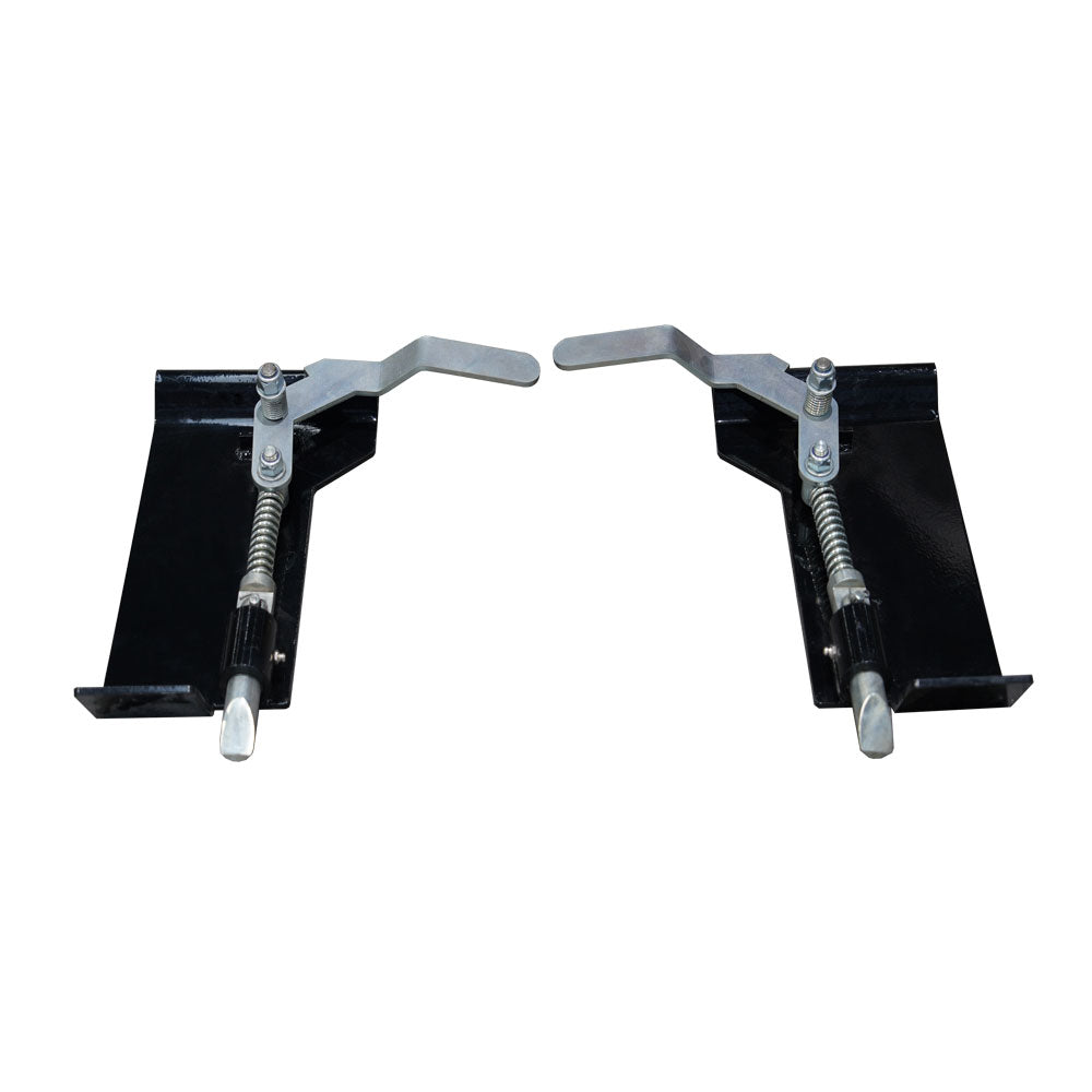 2PC Weld On Skid Steer Quick Attach Conversion Adapter Quick Tach Latc ...