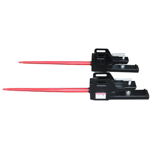 Clamp-on Bale Spear for Tractor Skid Steer Loader