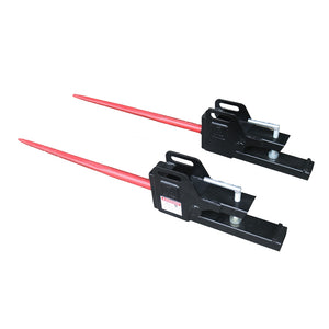Clamp-on Bale Spear for Tractor Skid Steer Loader
