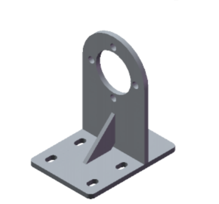 Landy Attachments Universal  Mounting Brackets for 72'' Brush Cutter Hydraulic Motor