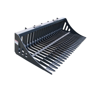 Skid Steer Skeleton Rock Bucket with Reinforced Front Cutting Edge and High Grade Flat Bar