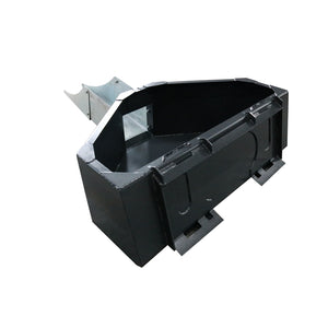 Skid Steer 1/2 Yard Cement and Concrete Bucket Attachments with Spout, Universal Quick Tach Mount Plate